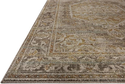 Loloi Magnolia Home by Joanna Gaines Mona Collection MOA-01 BARK/Sunrise 2'-6" x 4'-0" Accent Rug