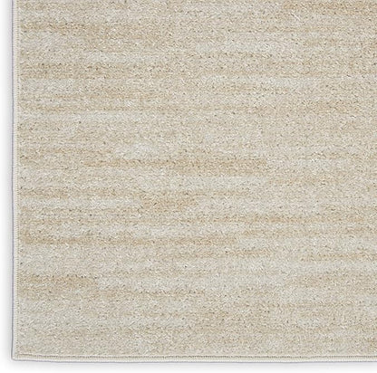 Nourison Home Essentials 2' x 6' Ivory Beige Outdoor Indoor/Outdoor Rug