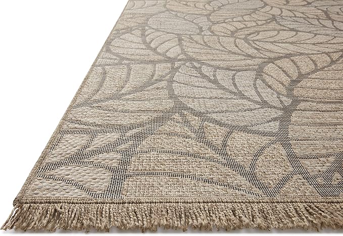 Loloi Dawn Collection Indoor/Outdoor DAW-05 Taupe 3'-9" x 5'-9" Accent Rug
