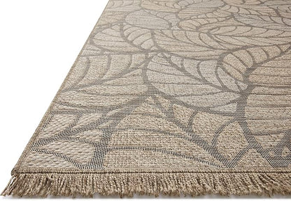 Loloi Dawn Collection Indoor/Outdoor DAW-05 Taupe 3'-9" x 5'-9" Accent Rug