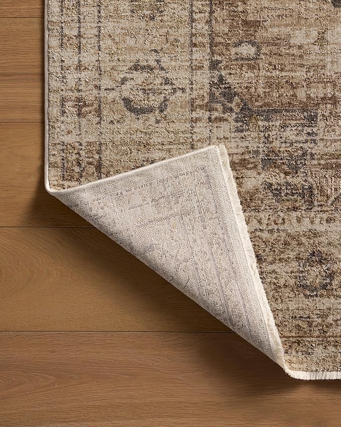 Loloi Haywood Collection HYD-03 Natural/Bark 3'-6" x 5'-7" Accent Rug