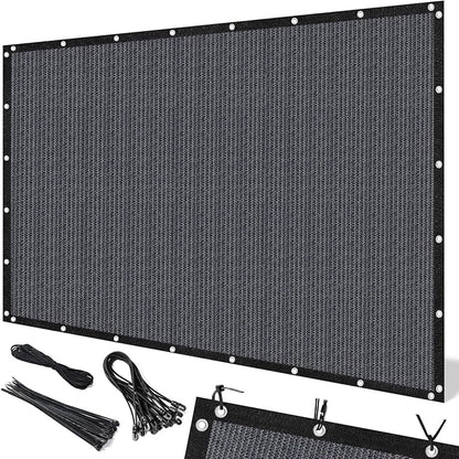 Artpuch 90% Sun Shade Cloth, 3 x 8 FT Pergola Shade Cover Canopy with Grommets, Sun Screen Fabric Tarp for Patio, Outdoor, Garden, Backyard, Blue Grey
