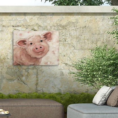 Outdoor Canvas Art - Andrea Lavery 'PEACHES' Wall Art for Outdoor Spaces, Patios, or Gardens by Trademark Fine Art