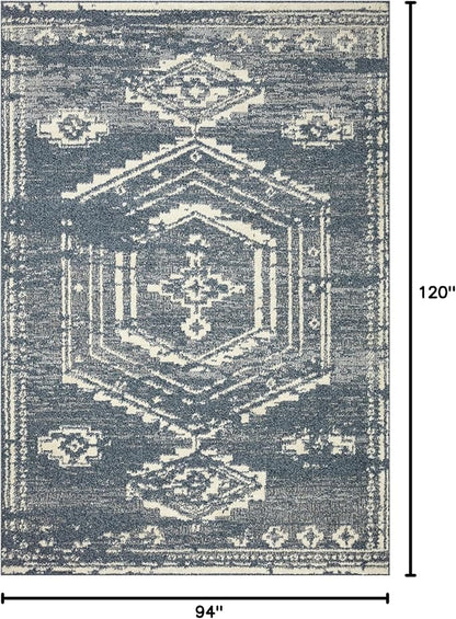 Loloi Magnolia Home by Joanna Gaines Gigi Collection GIG-03 Denim/Ivory 7'-10" x 10' Area Rug