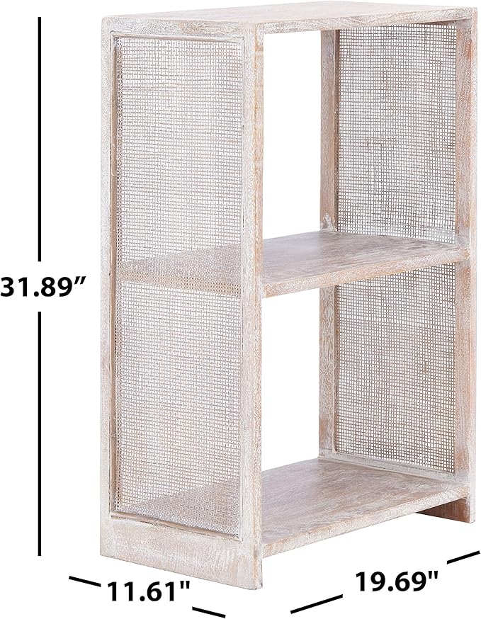 SAFAVIEH PAT4011C Outdoor Kylie White Rattan Bistro Table
