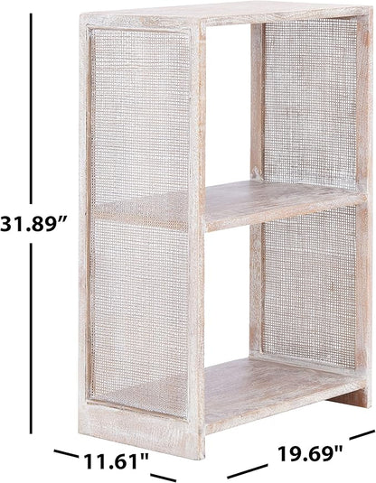 SAFAVIEH PAT4011C Outdoor Kylie White Rattan Bistro Table
