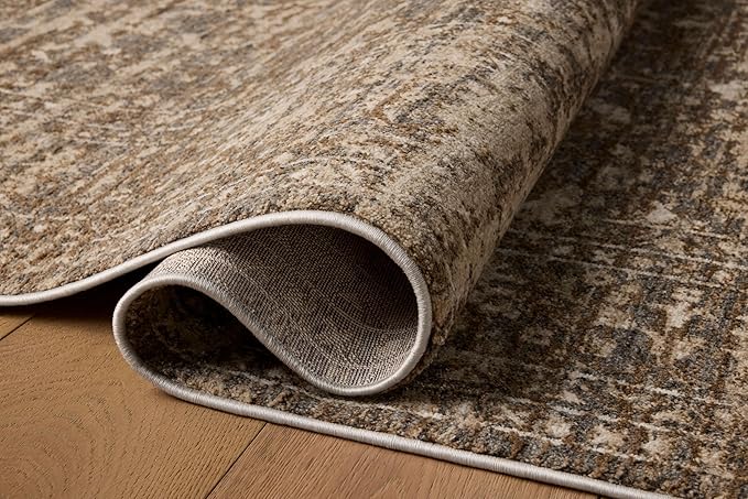 Loloi Haywood Collection HYD-01 Granite/Natural 3'-6" x 5'-7" Accent Rug
