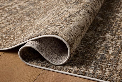 Loloi Haywood Collection HYD-01 Granite/Natural 3'-6" x 5'-7" Accent Rug