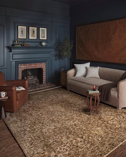 Loloi Magnolia Home by Joanna Gaines Junie Collection JUE-01 Clay/Natural 2'-7" x 10'-0", .38 Pile Height, Runner Rug