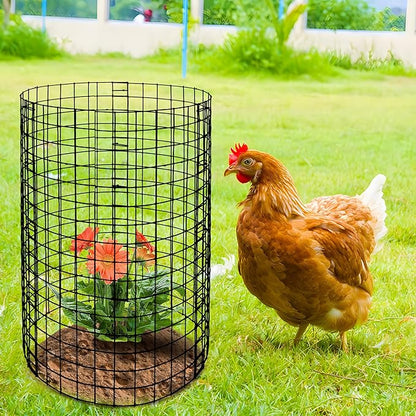 Adnee 15 Packs Wire Plant Protector from Animals, 12 x 12 Inches Metal Mesh Plant Cage Covers, Sturdy Garden Bunny Barricades Chicken Wire Cloche for Plants Shrubs Vegetables Flowers