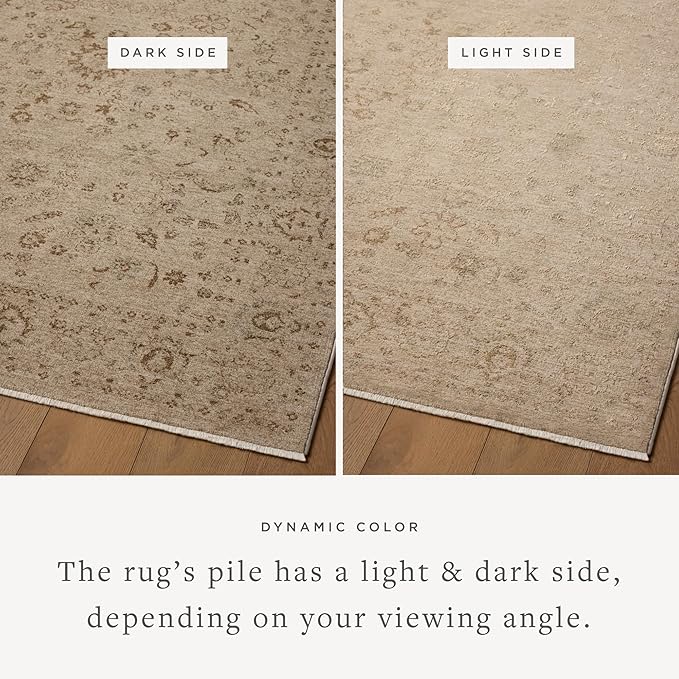 Loloi Haywood Collection HYD-02 Sand/Natural 2'-7" x 8'-0" Runner Rug