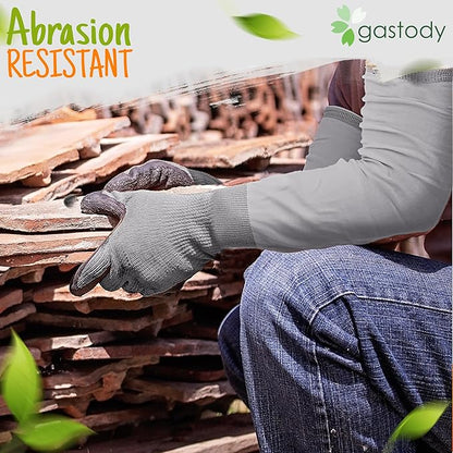 Long Sleeve Gardening Gloves Women and Men - Long Cuff Garden Gloves, Multipurpose Heavy Duty Outdoor and Indoor