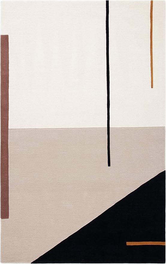 SAFAVIEH Washable Rug Outdoor Courtyard Collection - 2'7" x 5', Beige & Sweet Pea, Non-Shedding & Easy Cleaning, Ideal for Patio, Backyard, Mudroom (CY6062-218)