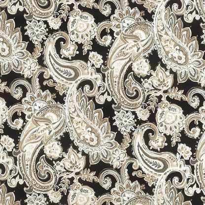 LVTXIII Outdoor Chair Cushions, Fade-Resistant Patio Furniture Cushions Outdoor Chair Pads with Ties for Dining Chairs and Garden Furniture Use, 18.5"x16"x2" 4 Pack, Paisley Black