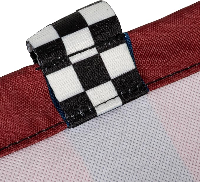 Household Essentials Red and Blue Striped All-Purpose Utility Tote with Pockets