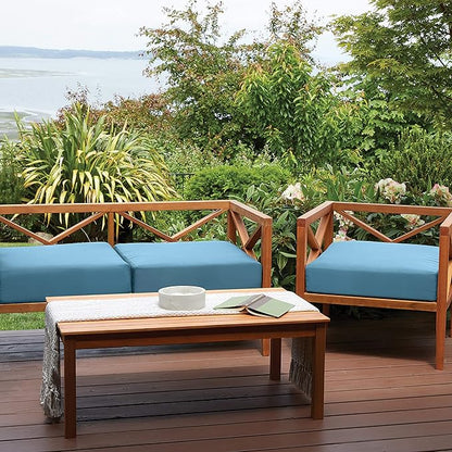 Classic Accessories Ravenna Water-Resistant 72 x 21 x 3 Inch Patio Chaise Lounge Cushion, Empire Blue, Outdoor Seat Cushion