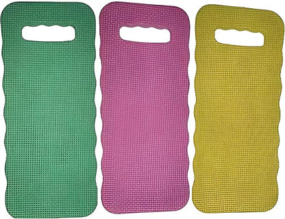 Bexter Foam Garden Kneeling Pads (2-Pack) – Thick, Lightweight Cushion for Gardening, Cleaning, Exercise – 15.75'' x 7'' x 0.68'' – Assorted Colors: Blue, Pink, Yellow, Green
