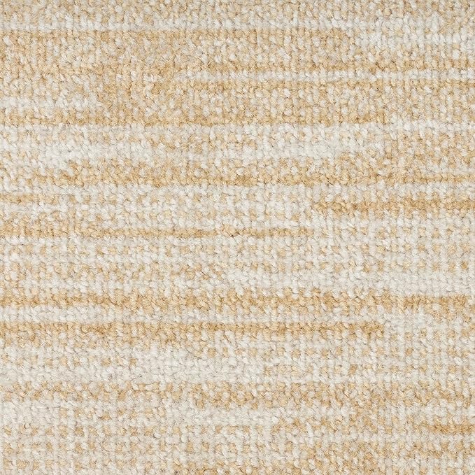 Nourison Home Essentials 10' Runner Ivory Gold Fabric Area Rug