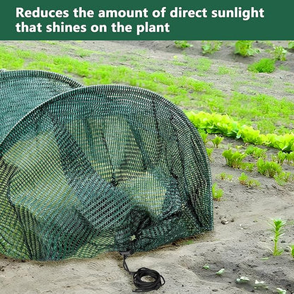 2 Pack Garden Tunnel Shade Net Cover - 10FT Shade Net Tunnel Plant Row Cover - Plant Gardening Net for Greenhouse Garden Patio Plants