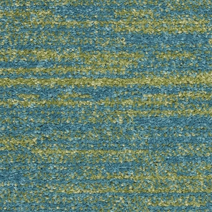 Nourison Home Essentials Indoor/Outdoor Blue Green 2'2" x 12' Area Rug, Easy Cleaning, Non Shedding, Bed Room, Living Room, Dining Room, Backyard, Deck, Patio (2x12)