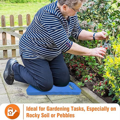 Gardzen 6-Pack Garden Kneeling Cushions - For Gardening, Baby Bath, Yoga, Pilates, Exercise, 16"x8"x1", Blue