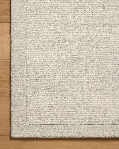 Loloi Magnolia Home by Joanna Gaines Henley Collection HNY-01 Ivory/Silver 3'-6" x 5'-6" Accent Rug