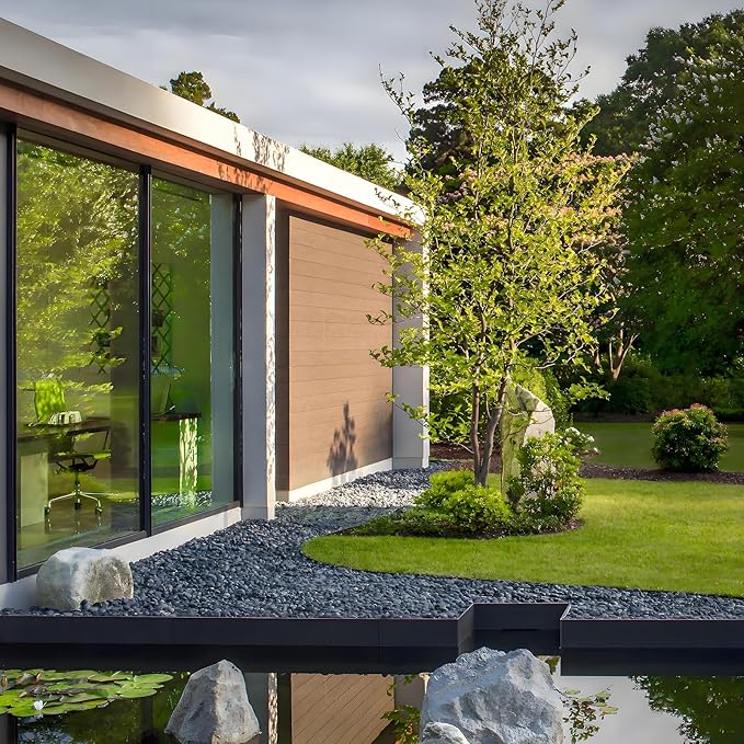 10 lbs Black Pebbles for Plants, 2-3 inch Large River Rocks for Plants, Decorative Stones for Planters Vase Aquarium Fish Tank and Outdoor Garden Landscaping