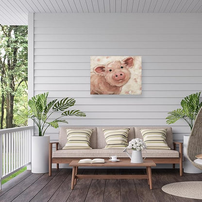 Outdoor Canvas Art - Andrea Lavery 'PEACHES' Wall Art for Outdoor Spaces, Patios, or Gardens by Trademark Fine Art
