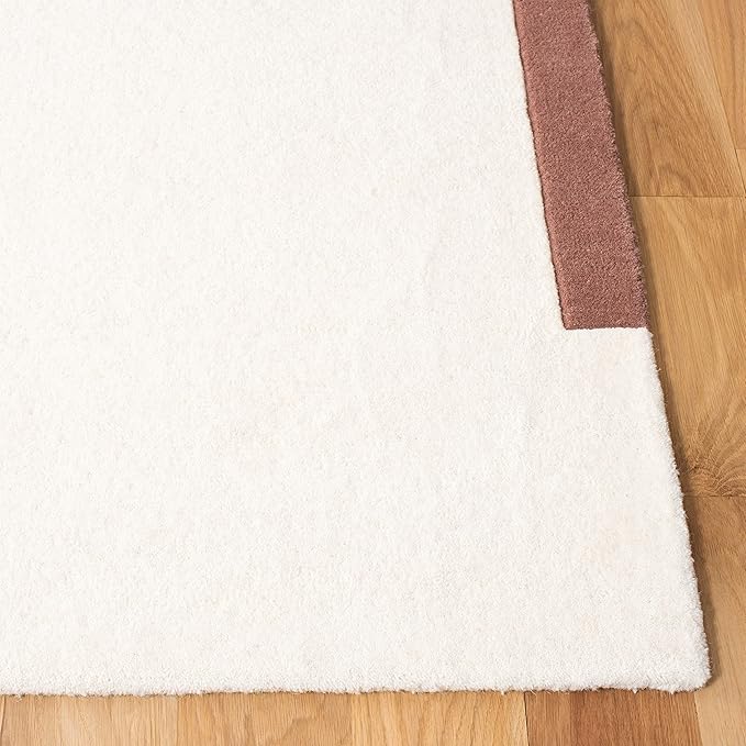 SAFAVIEH Washable Rug Outdoor Courtyard Collection - 2'7" x 5', Beige & Sweet Pea, Non-Shedding & Easy Cleaning, Ideal for Patio, Backyard, Mudroom (CY6062-218)