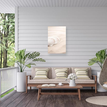 Trademark Fine Art Outdoor Canvas Art - Pictufy Studio 'Shell 3' Wall Art for Outdoor Spaces, Patios, or Gardens