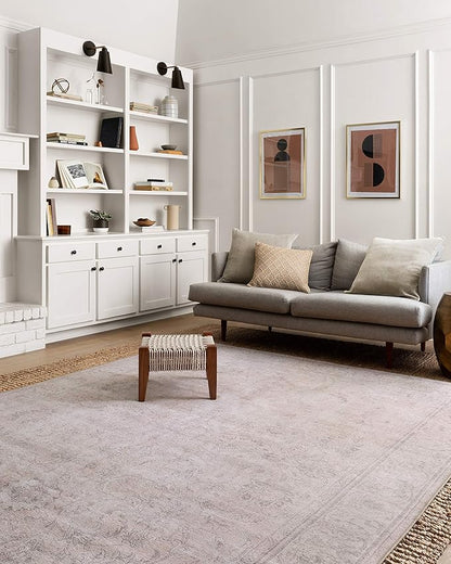 Loloi Loren Collection LQ-12 Sand 3'-6" x 5'-6" Accent Rug