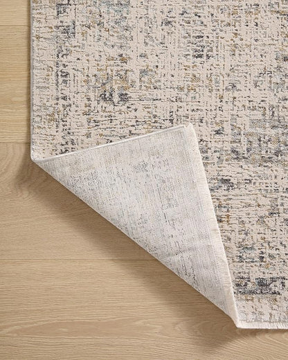 Loloi Amber Lewis Alie Collection ALE-02 Sand/Sky 5'-3'' x 7'-9'', .13'' Pile Height, Area Rug