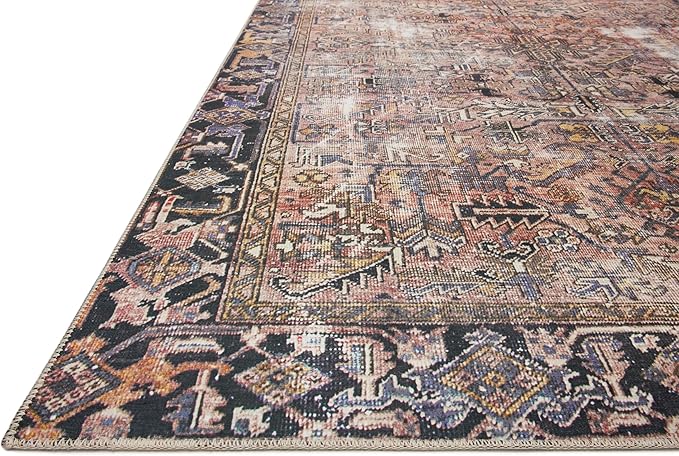 Loloi Chris Loves Julia Jules Collection JUL-02 Terracotta/Multi 2'-6'' x 12'-0'', .13" Pile Height, Runner Rug