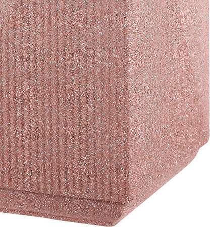 JONATHAN Y TBL1104C Adrian 20.75" Contemporary Minimalist Square Indoor/Outdoor Accent Table Modern, Mid-Century, Art Deco, Contemporary, Patio, Garden, Bathroom, Living Room, Pink Terrazzo Finish