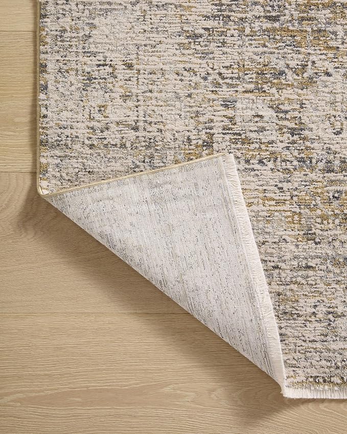 Loloi Amber Lewis Alie Collection ALE-05 Gold/Beige 2'-7'' x 10'-0'', .13'' Pile Height, Runner Rug