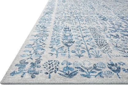 Loloi Rifle Paper Co. Maison Collection MAO-07 Blue 2'-3" x 3'-9", .19" Pile Height, Accent Rug