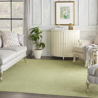 Nourison Home Essentials Solid Contemporary Green 7' X 10' Area Rug , 7' X 10'