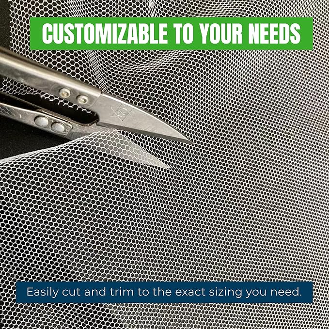 MEKKAPRO XL Garden Protection Netting, 10ft x 20ft Mesh, Insect & Bird Netting for Fruits, Vegetables & Plants