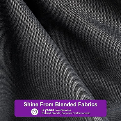 PURPLE LEAF 10' X 13' Patio Umbrella Large Rectangle Outdoor Aluminum Cantilever Umbrella with 3-Year Fade Resistance Recycled Fabric and 360-degree Rotation for Deck Pool Garden, Graphite Grey