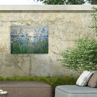 Outdoor Canvas Art - Jennifer Taylor Art 'Mornings Song' Wall Art for Outdoor Spaces, Patios, or Gardens by Trademark Fine Art