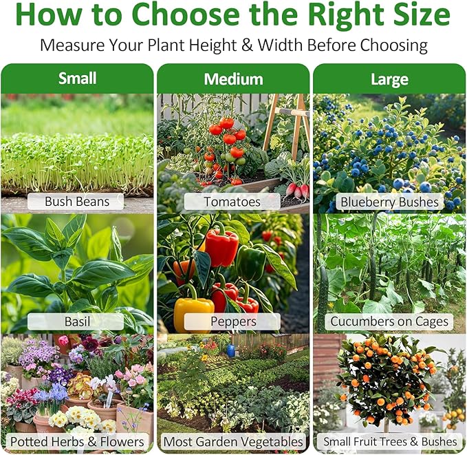 2 Pack Large Plant Covers 4.9x6.6 ft, Reusable Garden Netting for Vegetables, Mesh Barrier Protect Tomatoes & Fruit Trees from Birds, Bugs, Deer