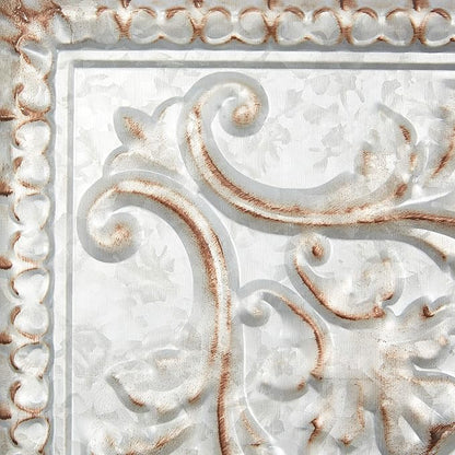 Deco 79 Metal Scroll Home Wall Decor Wall Sculpture with Embossed Details, Wall Art 36" x 2" x 36", Gray