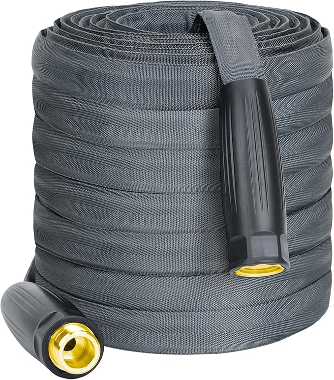 Lightweight Garden Hose 100FT, Flexible Kink Resistant Water Hose, Non-Expanding Heavy Duty for Lawns RV Gardening and Outdoor, 5/8 inch