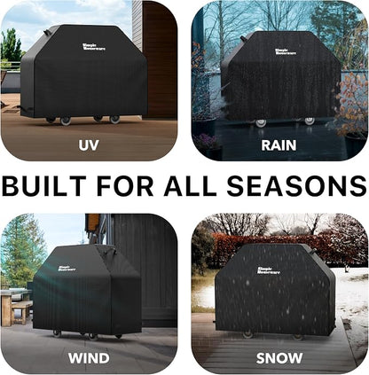 Simple Houseware 64 in. Heavy-Duty BBQ Gas Grill Cover, 600D Polyester Waterproof, Weather-Resistant