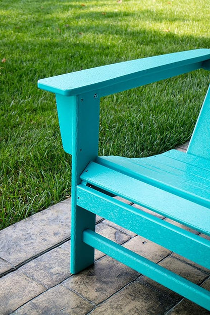 POLYWOOD AD420LI Modern Adirondack Chair, Lime