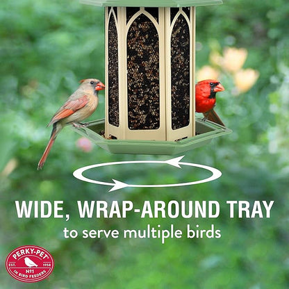 Perky-Pet GAZ01 Pistachio Gazebo Bird Feeder - Metal Bird Feeders for Outside - Outdoor Garden Décor