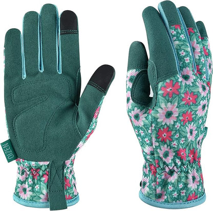 Gardening Gloves for Women and Men, Garden Gloves with Touch Screen, Thorn Proof Puncture Resistant Working Gloves, Gardening Gifts for Women, Size Medium