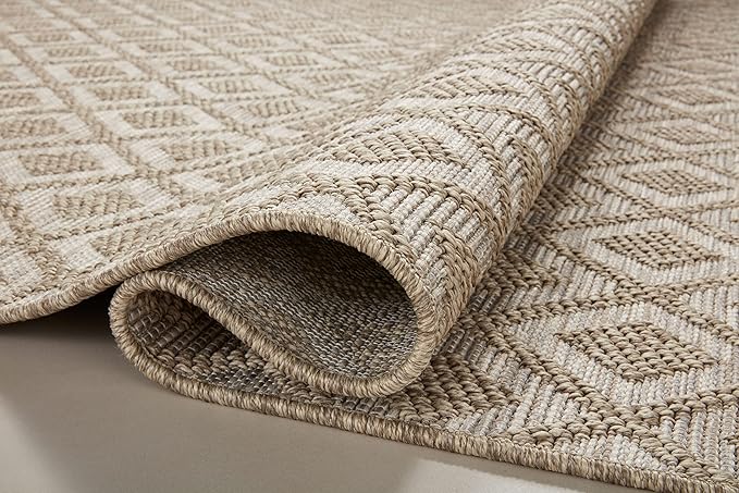 Loloi Dawn Collection Indoor/Outdoor DAW-07 Light Brown 2'-3" x 7'-7" Runner Rug