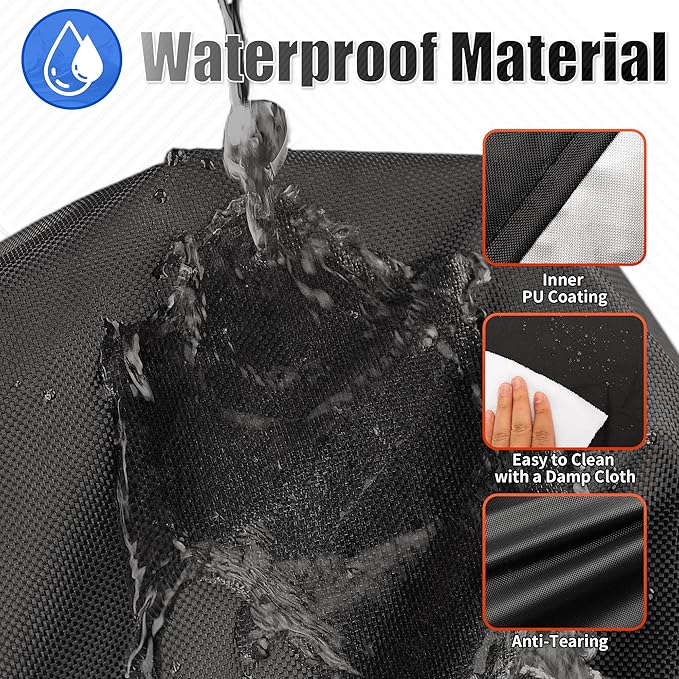 i COVER Grill Cover, 70 inch BBQ Grill Cover for Outdoor Grill, Waterproof BBQ Cover, Fade Resistant Large Barbecue Gas Grill Covers for Weber, Charbroil, Brinkmann, Nexgrill and More