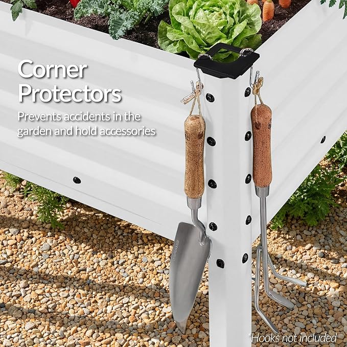 Best Choice Products 48x24x30in Galvanized Raised Garden Bed, Metal Elevated Planter Box, Vegetable Garden for Backyard, Patio, Balcony - Silver